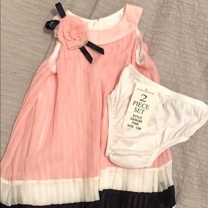 2 piece pink dress size 12 months
